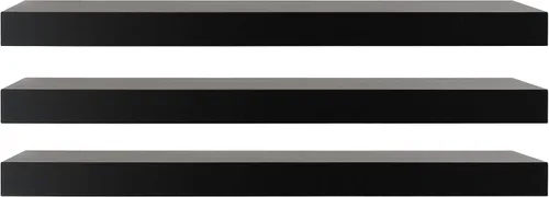 Vista 7 de kieragrace - Estantes flotantes modernos, paquete de 3, color negro, 3