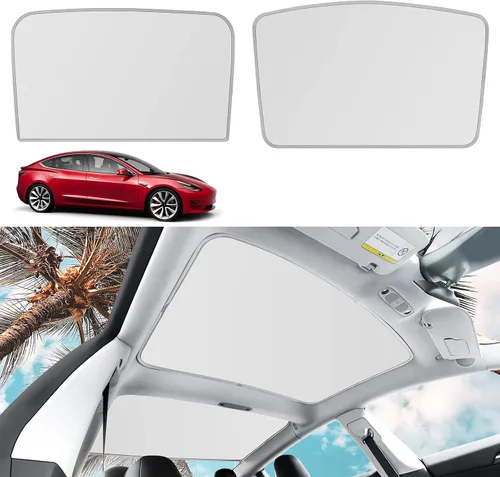 Vista 10 de Parasol de techo para Tesla Modelo 3 2026, parasol mejorado para techo solar para el nuevo Tesla Modelo 3 2024-2026, accesorios Highland
