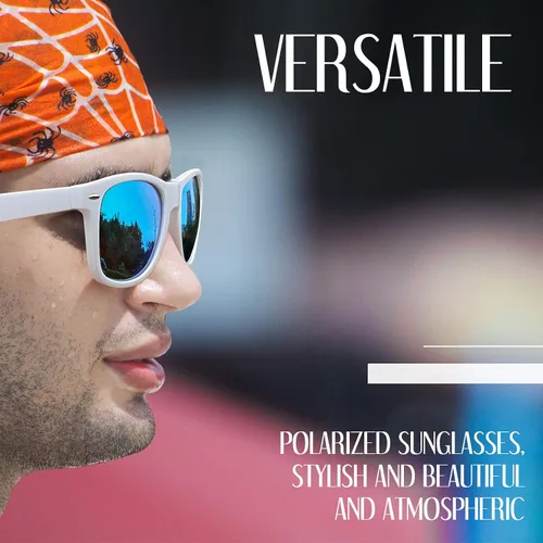 Vista 2 de Joopin Gafas de sol cuadradas polarizadas con protección UV para hombre y mujer