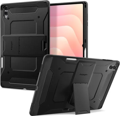 Vista 8 de Spigen Funda rígida rígida para Galaxy Tab S8+ Plus/S7+ Plus (2020), Tough Armor Pro con soporte y soporte integrado para S Pen, protección de doble