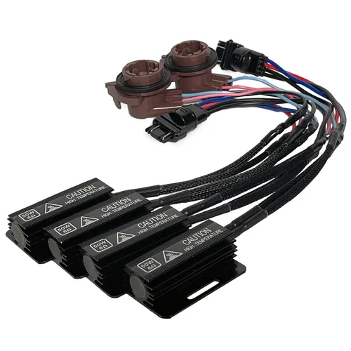 Vista 8 de Adaptador de resistencia de carga LED H4 9003, 50 W, 6 ohmios, decodificador Canbus mejorado, reparación de faros delanteros, luz antiniebla, código