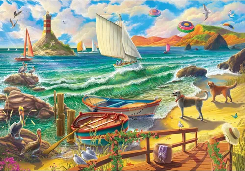 Vista 6 de Anatolian Puzzle - Ocultar lugar 500 piezas Rompecabezas # 3608