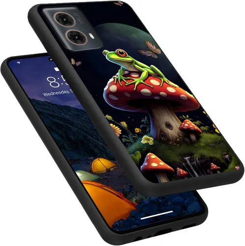 Vista 72 de Funda para Motorola Moto G Play 4G 2024, delgada y ligera, de silicona de TPU suave, color negro, ultrafina, para Motorola Moto G Play 4G 2024, Art