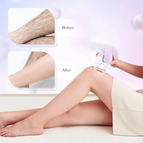 Vista 5 de Depiladora, depiladora para mujeres, depilación facial para mujeres, recargable, dispositivo de eliminación de vello de 2 velocidades con 36 pinzas