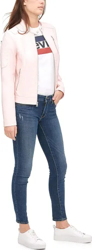 Vista 5 de Levi's Chaqueta de motocross Racer de piel sintética para mujer (estándar y plus)