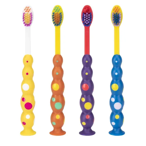 Vista 2 de Cepillo de dientes con ventosa para niños, 144 cepillos de dientes envueltos individualmente
