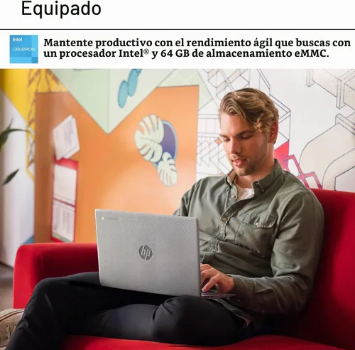 Vista 4 de Computadora portátil HP de 14" para estudiantes, edición 2026, procesador