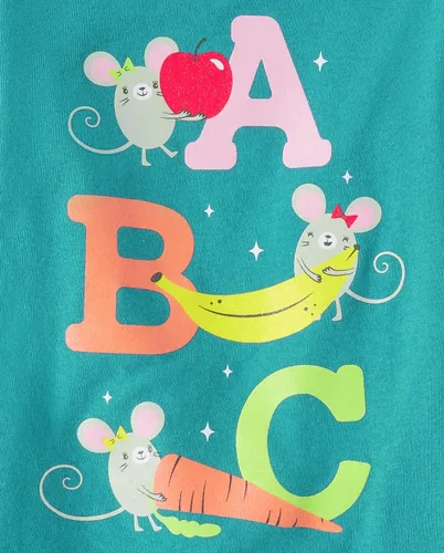 Vista 3 de The Children's Place baby girls Education Graphic Tee