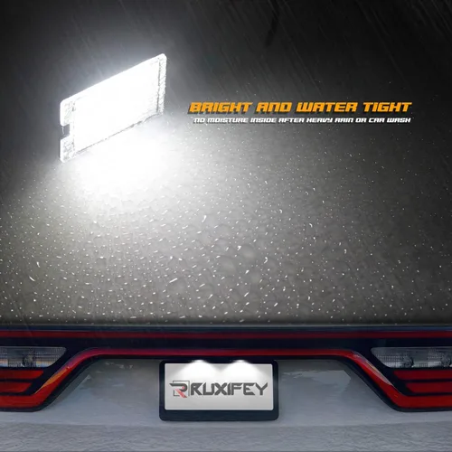 Vista 4 de Juego de 2 lámparas LED para matrícula compatibles con Dodge Durango 2014-2020, camioneta Pickup, luz blanca de 6000K