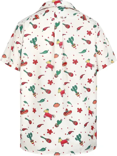 Vista 2 de American Trends Camisa hawaiana para hombre, camisas casuales de playa con botones, camisas tropicales de manga corta para hombre