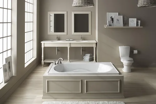 Vista 2 de 71281100-0 Lawson Series 7128 - Bañera de 60 x 42 pulgadas con drenaje reversible, color blanco