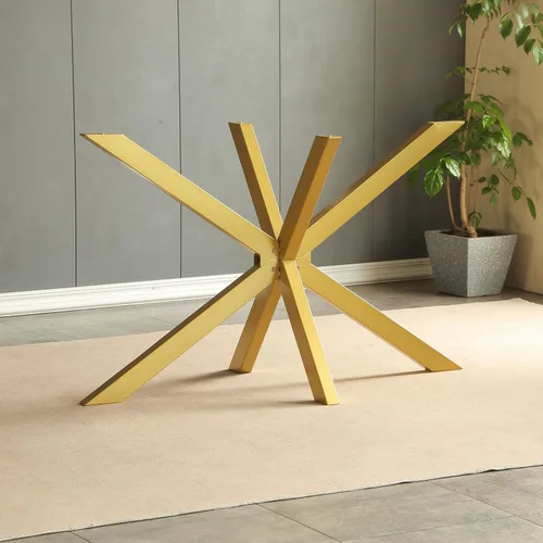 Vista 9 de Patas de mesa de comedor modernas de metal de 30 pulgadas con ventosas, base de escritorio resistente para superficie de mármol, vidrio, madera