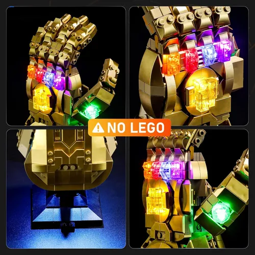 Vista 2 de LIGHTAILING Luz LED para Lego 76191 Infinity Gauntlet Building Blocks Modelo - No incluye el juego de modelos