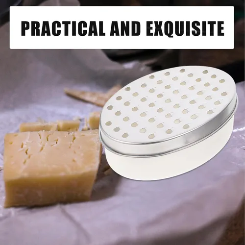 Vista 7 de Wakauto Rallador de queso de acero inoxidable con contenedor integrado Triturador de verduras para zanahorias, pepinos, papas, triturador