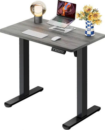 Vista 44 de ErGear - Escritorio eléctrico de pie ajustable de 31 x 19 pulgadas, color negro Smooth Height Adjustment, 4 Memory Presets, One-Touch Control