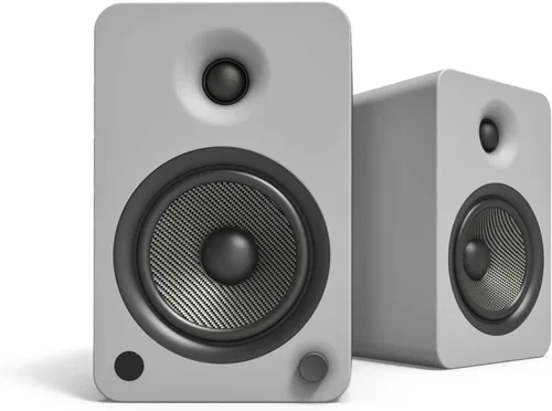 Vista 11 de Kanto YU4GB Altavoces alimentados con Bluetooth y preamplificador phono incorporado Apagado y encendido automáticos Control remoto incluido
