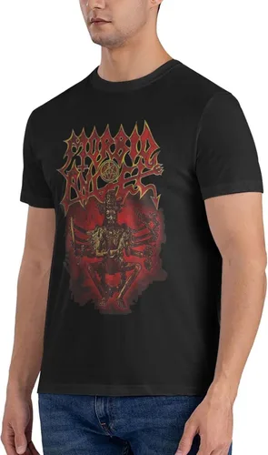 Vista 2 de Morbid Angel T Shirt Men's Summer Round Neck Trend Fashion Short Sleeve T Shirt Sports Fitness Cotton Shirt Tops