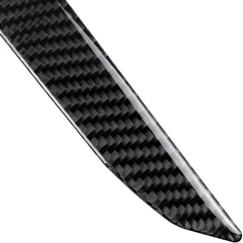 Vista 3 de Xotic Tech - Cubierta para panel de cambio de marchas, fibra de carbono suave auténtica, compatible con Ford Mustang 2015-2023 Negro carbón