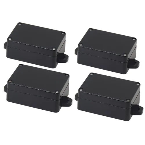 Vista 18 de Zulkit Caja de conexiones de plástico ABS a prueba de polvo, impermeable, IP65, cajas eléctricas universales, carcasa para proyectos con oreja fija