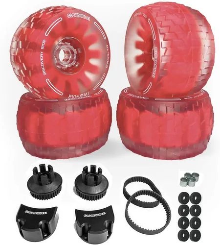 Vista 4 de IWONDER Cloud Wheel Discovery 4.134 in/4.724 in para Evolve Boards Kit de conversión de ruedas y poleas