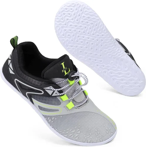 Vista 8 de L-RUN Zapatos de agua para hombre y mujer, zapatos de agua descalzos para senderismo, secado rápido, calcetines acuáticos para natación, buceo