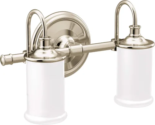 Vista 15 de Moen YB6461ORB Belfield - Accesorio de tocador de baño de doble montaje con 1 luz con vidrio esmerilado, bronce aceitado