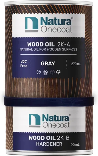 Vista 41 de Aceite Mancha para Madera - 769 pies² - 1.3 L, Blanco – Acabado de Madera para Muebles de Interior y Pisos - Aceite de Madera de Linaza - Secado