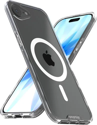 Vista 78 de Smartish® - Funda MagSafe transparente para iPhone 17, Gripmunk, funda delgada magnética [ligera + protectora], cubierta de agarre delgada