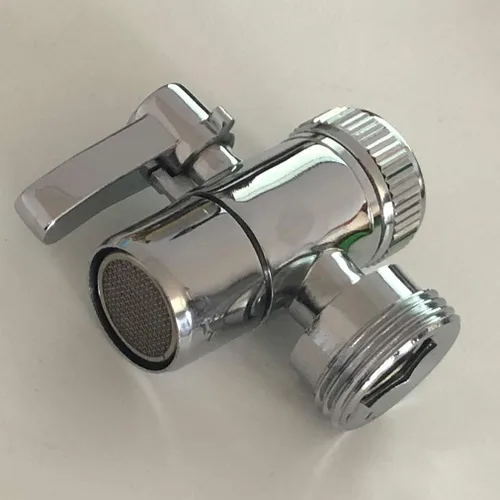 Vista 4 de Adaptador de grifo desviador de manguera de fregadero a jardín para lavadora/lavavajillas portátil/lavadora, para baño y cocina