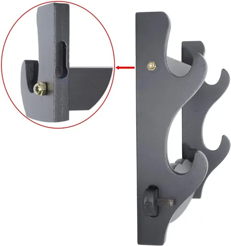 Vista 3 de Katana - Soporte de pared para espada japonesa, soporte de pared samurái, soporte para sable de luz de pared