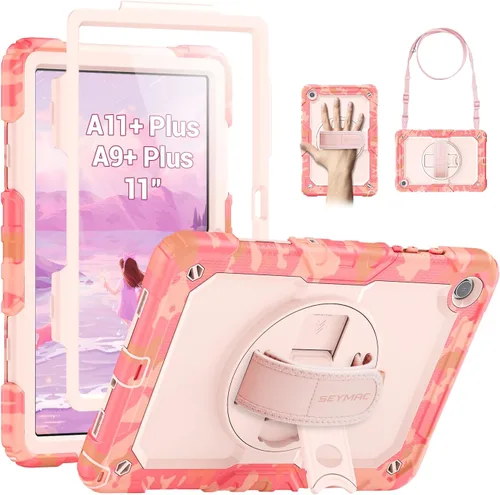 Vista 12 de SEYMAC Funda para Samsung Galaxy Tab A9+/ A9 Plus Funda de 11 pulgadas 2023 (SM-X210/X216/X218), de servicio pesado resistente a prueba de golpes