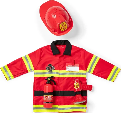Vista 7 de Melissa & Doug Fire Chief Role Play Costume Dress-Up Set