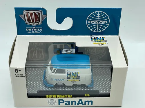 Vista 2 de M2 Machines VW Delivery Van 1960 escala 1:64 R68 21-67 blanco azul por M2 coleccionable 1 de 8400