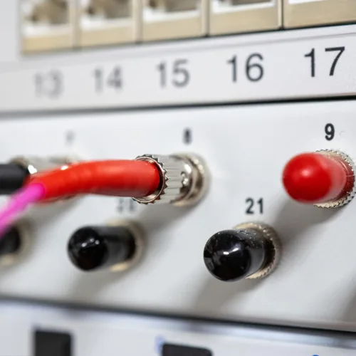 Vista 6 de Paquete de 10 acopladores de fibra óptica ST Cable de fibra óptica Conector de barril ST a ST Acoplador de fibra óptica Simplex Monomodo