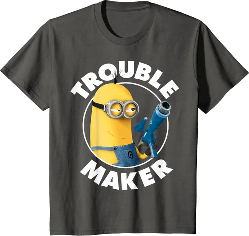 Vista 46 de Despicable Me Minions Kevin Fabricante de Problemas Gráfico Camiseta Negro