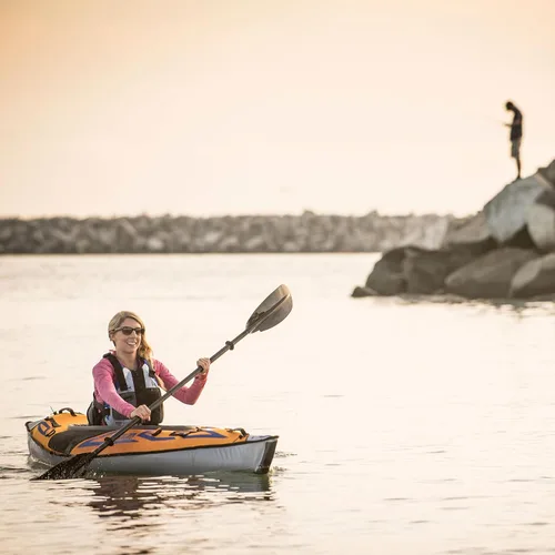 Vista 4 de Advanced Elements - AdvancedFrame Sport Inflatable Kayak - Lightweight Day Touring Kayak with Bag and Pump