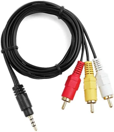 Vista 4 de MaxLLTo Cable de 0.138 in a 3 RCA AV A/V Audio Video TV Cable para Sony Handycam DV Videocámara VMC-20 FR