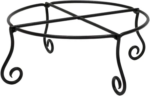 Vista 11 de Achla Designs Piazza - Soporte para macetas, pequeño, color negro