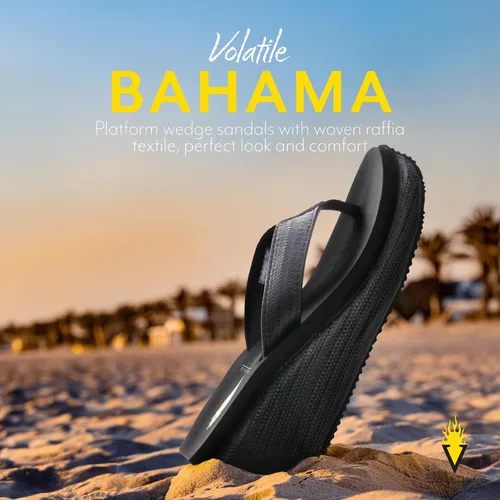 Vista 2 de VOLATILE Sandalia de cuña Bahama para mujer
