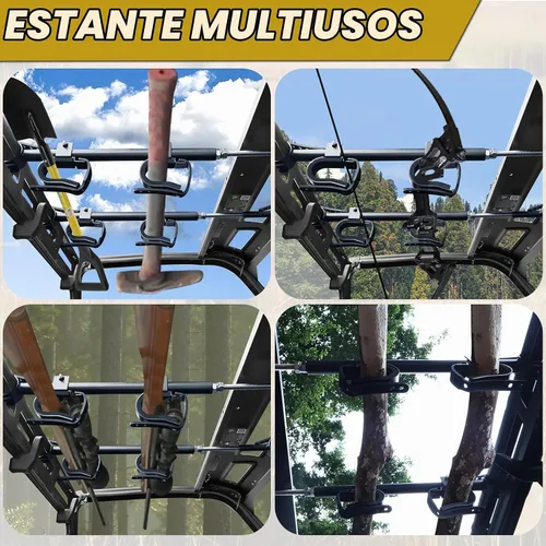 Vista 6 de StarknightMT UTV Gun Rack Overhead Holder Adjustable Fits 21"-27" Spacing