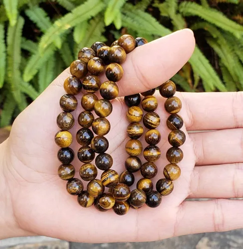 Vista 4 de Adabele 1pc Natural Stretch Gemstone Bracelet 8mm (0.31") Bead 7" to 8.5 inch Healing Crystal Energy Quartz Chakras Jewelry Women Men Girl Birthday