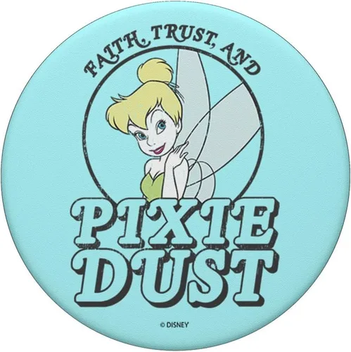 Vista 3 de Disney Peter Pan Tinkerbell Faith Trust y Pixie Dust PopSockets Standard PopGrip