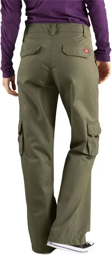 Vista 2 de Dickies - Pantalones deportivos tipo cargo de ajuste holgado para mujer