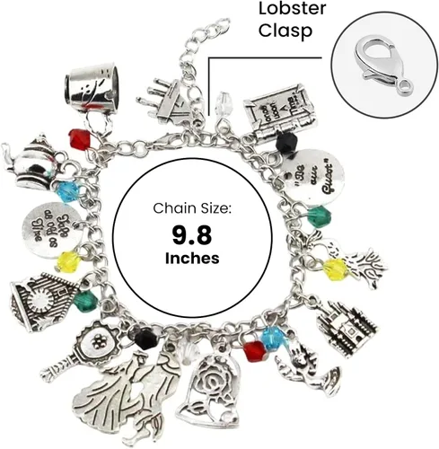 Vista 6 de Blingsoul Elegant Charm Bracelets For Women - Silver Dainty Merchandise Adjustable Charm Bracelet Birthday Jewelry Gift for Girls Her