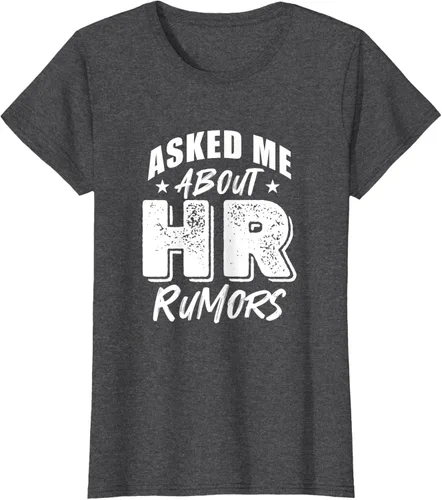 Vista 4 de Pregúntame sobre Rumores de RRHH Camiseta, Negro