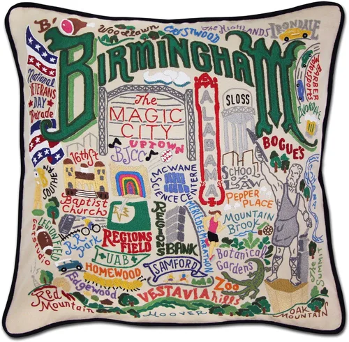 Vista 78 de Catstudio Portland (Oregon) - Almohada decorativa bordada
