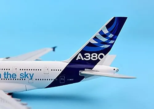Vista 9 de JC Wings Airbus Industrie Posee El Sky A380 F-WWDD 1/400 Diecast Avión Modelo Avión