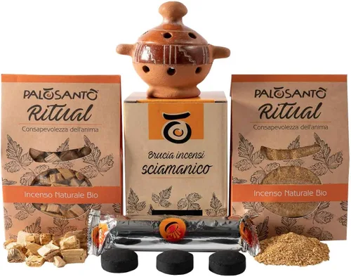 Vista 8 de PALOSANTO Paquete de Palo Santo - 5 palos amarillos + 5 palos de selección + 3 palos especiales + soporte de Palo Santo - Graveolens Bursera