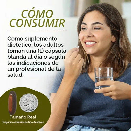 Vista 3 de Best Naturals Aceite de linaza 1000 mg 240 cápsulas blandas - Omega-3-6-9