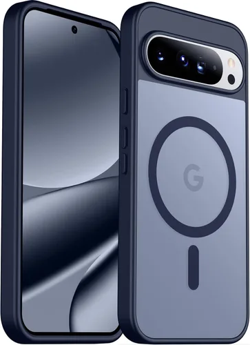 Vista 63 de SPIDERCASE Funda magnética para Google Pixel 9A, protección contra caídas de grado militar, delgada, translúcida, mate, a prueba de golpes